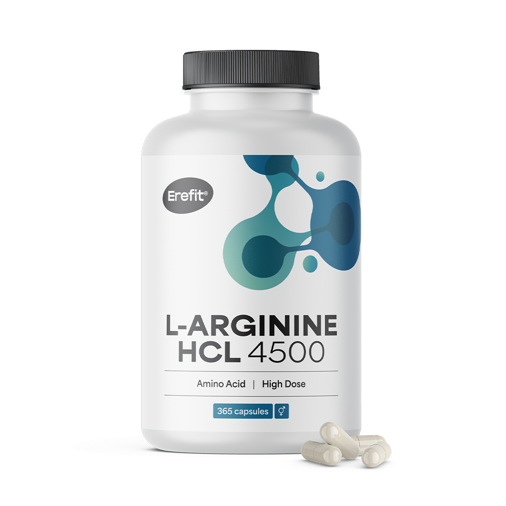 L-arginina HCL 4500 mg w kapsułkach.