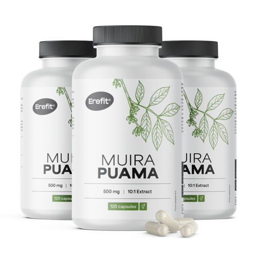 3x Muira Puama 5000 mg, razem 360 kapsułek